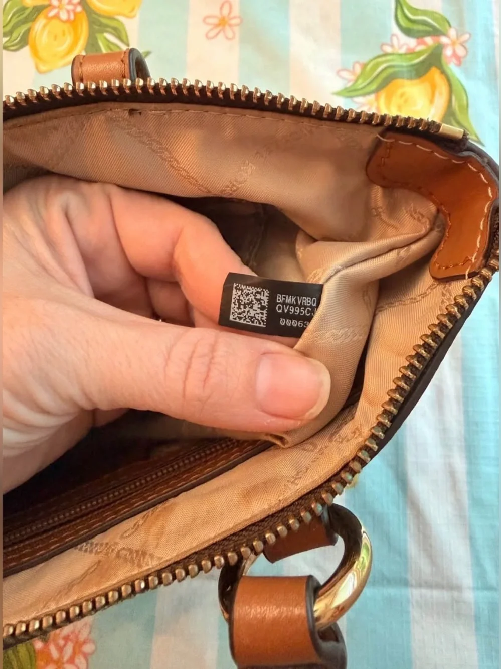 Michael Kors purse with matching wallet.